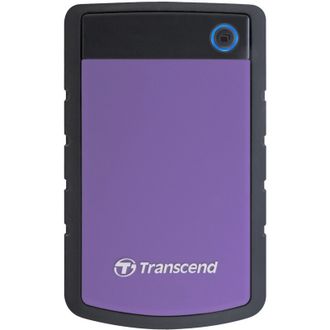 Портативный HDD Transcend StoreJet 25H3 1Tb 2.5, USB 3.0, фиолетовый, TS1TSJ25H3P