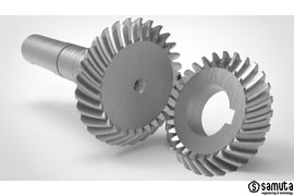 Коническое зубчатое колесо с круговыми зубьями