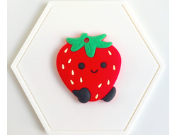 Грызунок из пищевого силикона Клубничка