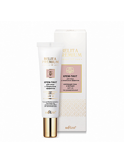 Белита Premium Крем-тинт для лица с тональным эффектом «Коррекция тона и морщин» SPF 20, 30мл