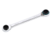 Набор ключей накидных с трещоткой, 8-19 мм, 2 шт, многоразмерные, реверсивные, CrV Gross
