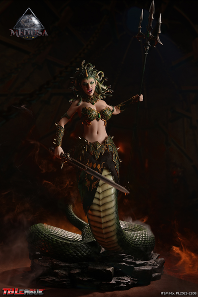 Медуза Горгона (Золотая версия) - Коллекционная фигурка 1/6 Medusa Golden (PL2023-220B) - TBLeague