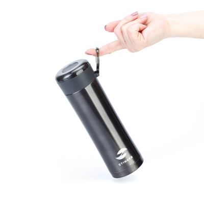 Термокружка Stinger 0.42L Черный Металлик