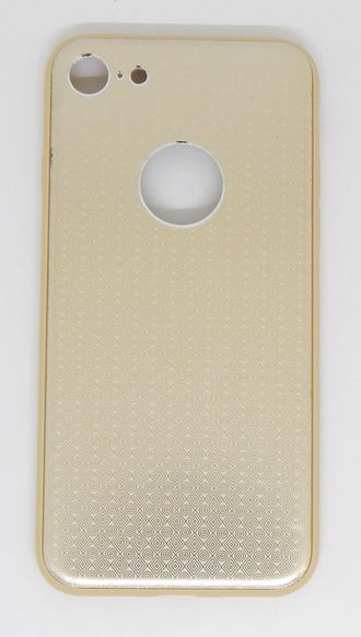 Защитная крышка iPhone 6/6S (арт. 24050) золотистая с вырезом под логотип
