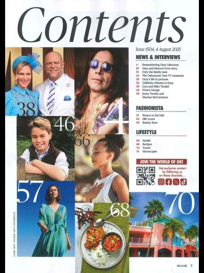 OK! Magazine Issue 1504 Ozzy Osbourne Death 1948-2025 Special Tribute Edition