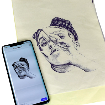 Трансферная бумага для термо перевода AVA SKULLDNA Premium Thermal Stencil Paper, 20 листов