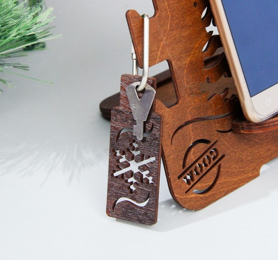 Органайзер «Олень»: подставка для телефона и часов, брелок, подставка под горячее