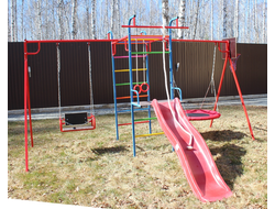 Уличный детский спортивный комплекс PLASTEP МИКРО 32 с горкой купить в Воронеже