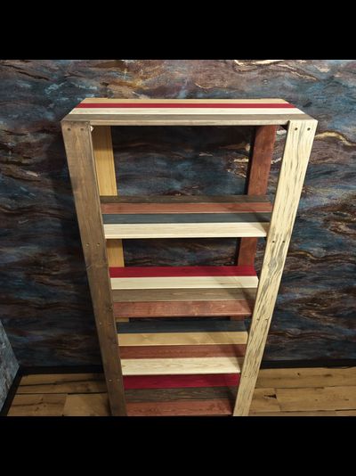 Стеллаж деревянный &quot;Амбарные доски&quot; 180-40-80