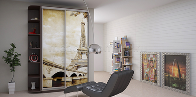 Шкаф-купе Дуо-Фото (Париж) 1200*450*2200