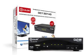 Эфирный ресивер D-COLOR DC 13O1 HD для РТРС