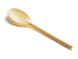 Ложка одноразовая БИО ПЛЮС бежевая, 50/1000