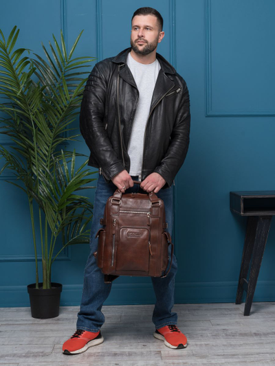 Кожаный рюкзак Corruda Premium brown (арт. 3092-53)
