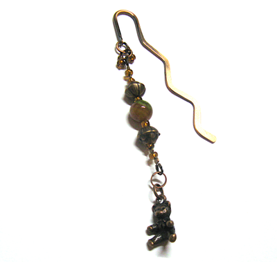 Закладка с агатом "Мишутка"