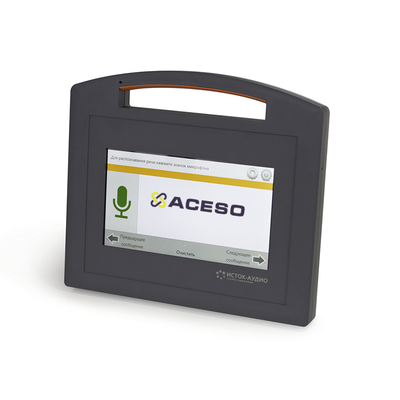 Информационно-коммуникационная панель, текстофон, система субтитрирования Исток-Синхро  для инвалидов по слуху с экраном и индукционной петлей