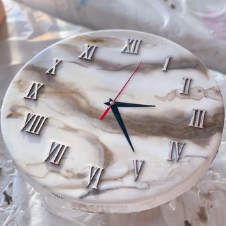 Часы "Срез камня"  D 30 см