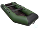 Лодка ПВХ Мастер Лодок Аква 3200С Слань-книжка Зелёный / Чёрный