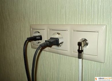 Подключение скрытой розетки цена в Москве ИВАНМАСТЕР