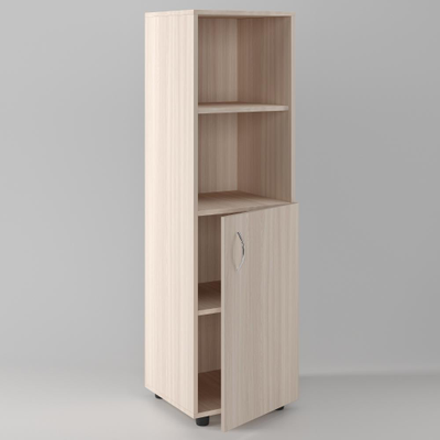 Шкаф для документов полуоткрытый, однодверный, 400х380х1400 мм