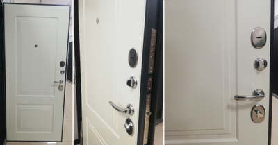 КАНТАТА 85 мм. ДВУХКОНТУРНАЯ. СЕРЫЙ БУКЛЕ/ БЕЛЫЙ МАТОВЫЙ