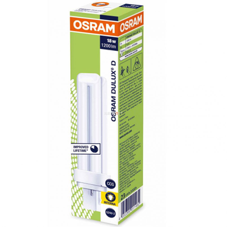 Энергосберегающая лампа Osram Dulux D/E 18w/840 G24q-2