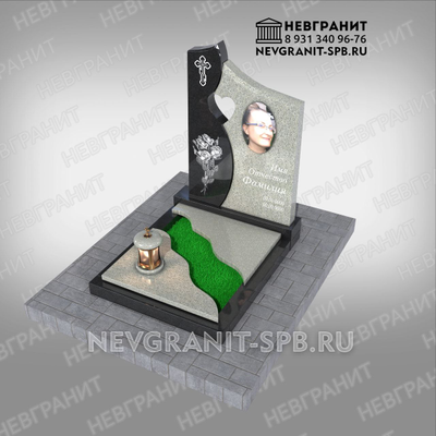 Памятник сердце на могилу 778  женщине