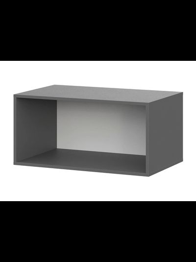 ШК 5 800 шкаф двустворчатый распашной с антресолью Графит