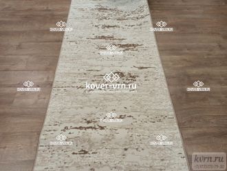 Дорожка ковровая RIMMA LUX 37441C beige-d.beige  / ширина 1,2 м