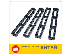 !АНАЛОГ! Technic, Liftarm, Modified Frame Thick 3 x 19 Open Center, Black (67491 / 6377025) / 4 шт.