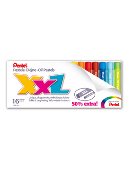 Пастель масляная Pentel XXL, 16 цветов, GHT-16