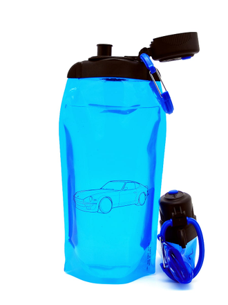 Складная бутылка для воды арт. B086BLS-1404 с рисунком