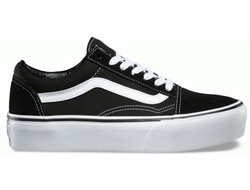 Vans Old Skool Platform Black White