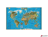 Карта настенная для детей «Мир», размер 116×79 см, ламинированная, 629. 123141