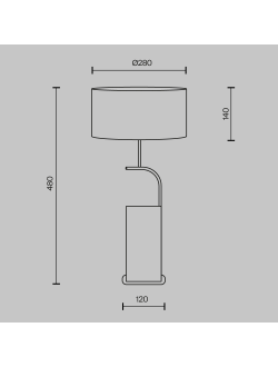 Настольный светильник Glamping, MOD437TL-02B