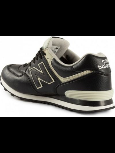 New Balance 574 Black Leather