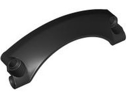 Technic, Panel Car Mudguard Arched #42 9 x 2 x 3 Rounded Top, Black (2459 6408177)
