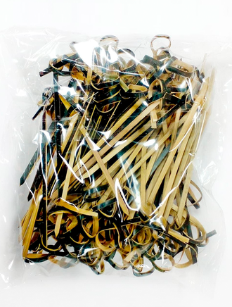 Пика бамбуковая Узелок Черный, 9 см, 100 штук /1/ Акция