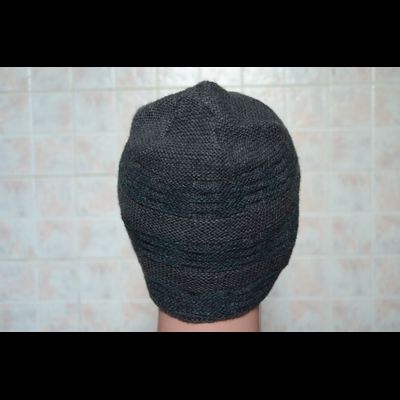 Шапка мужская вязаная зимняя Vizio Италия 5651 темно - серая