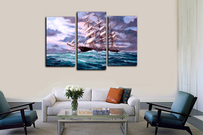 Модульная картина "Море волнуется"