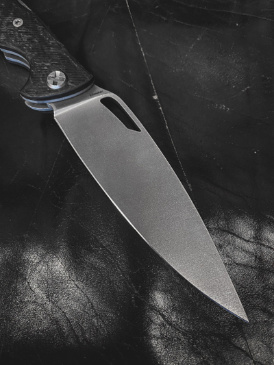 Складной нож Кайман EVO сталь ELMAX, хаотичный карбон