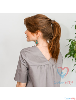 ПЛАТЬЕ DOCLIKE DL316 серое