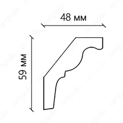 Карниз гладкий SKT39