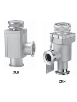 Угловые высоковакуумные клапаны с ручным управлением XMH