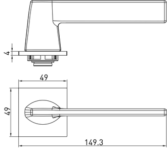 ARCHI VERGE STICK S.CHROME, матовый хром 1