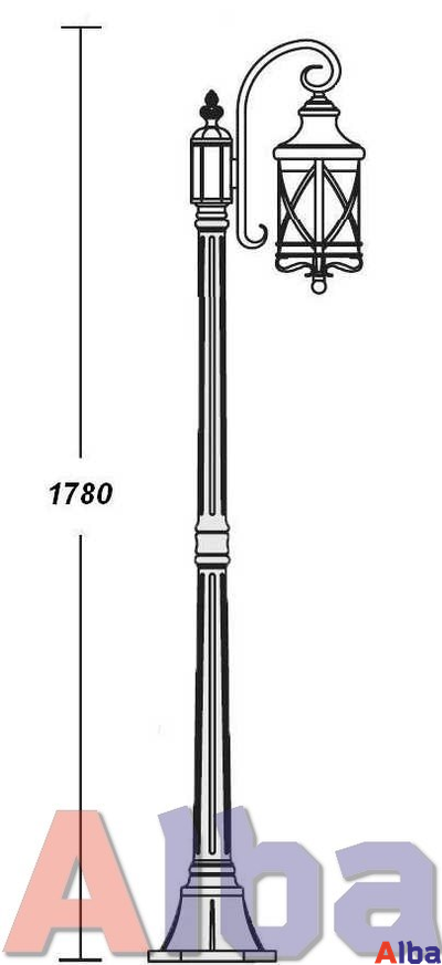 Lucerna 84808/18 Парковый светильник