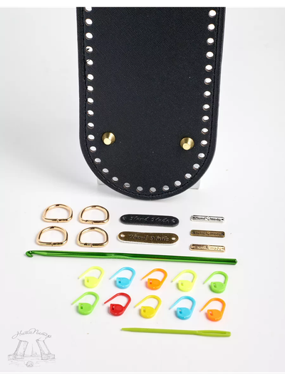 Донышко 30 на 10 и крючок с фурнитурой для вязания