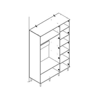 Спальня Денвер дуб вотан/графит
