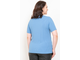 Женская Туника с коротким рукавом Арт. 5935 (цвет голубые) Размеры 52-66