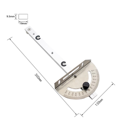 Транспортир base с упором и ограничителем