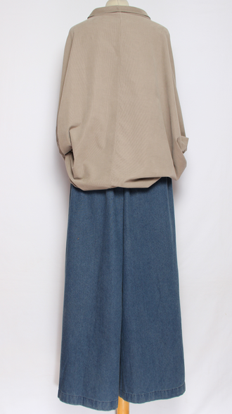 Рубашка "Вельвет хомут роза" хаки, бежевая до р.56